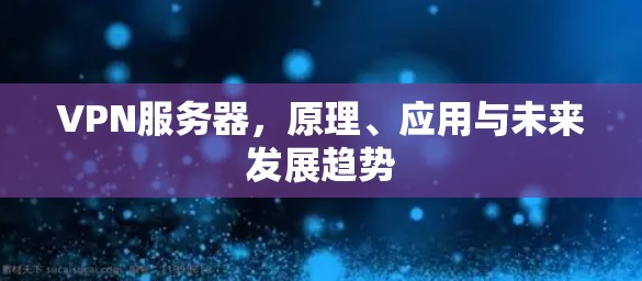 VPN服务器，原理、应用与未来发展趋势