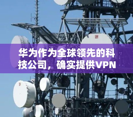 华为作为全球领先的科技公司，确实提供VPN相关产品和解决方案，主要面向企业用户而非个人。以下是华为VPN相关信息的概述